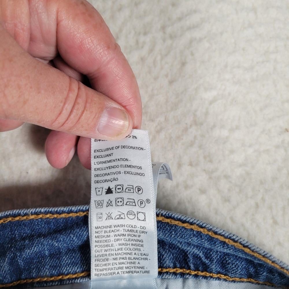 Levi's 505 Regular Fit Jeans Mens 34x30 Blue Medium Wash Straight Leg 00505-2959 - Picture 9 of 15